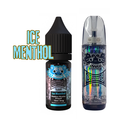 BARONG Ice Method Flavor Economy Pack (1+1) Refillable / 15ml 3mg Nicotine E-liquid